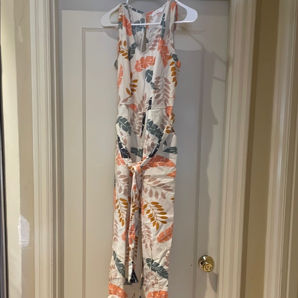 Floral Sleeveless Jumpsuit